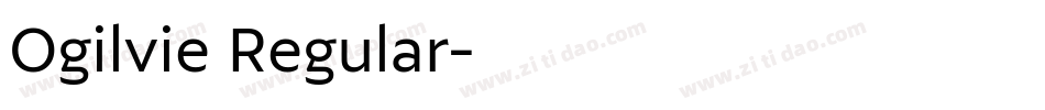 Ogilvie Regular字体转换